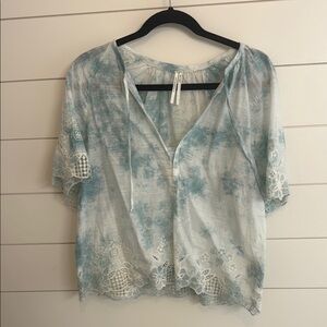 Anthropologie | Flowy Cropped Top Sz S